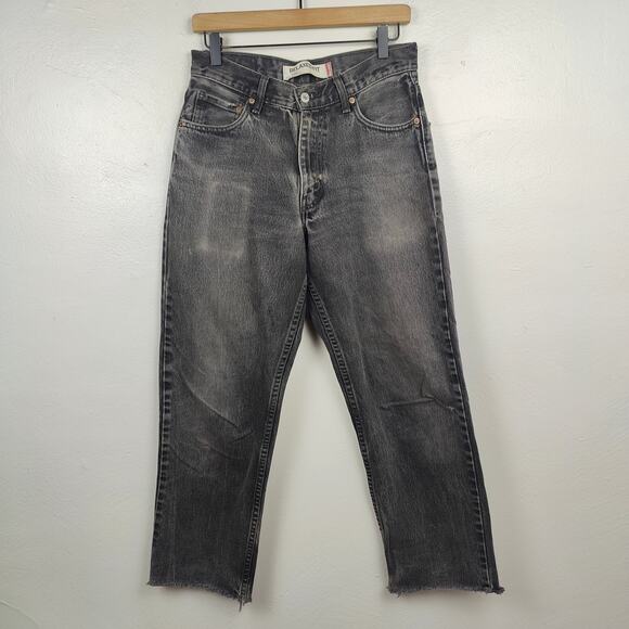 Vintage Levi's 550‎ Jeans Mens 30x30 Relaxed Fit Y2K Charcoal Wash Straight Leg - Picture 1 of 11